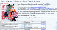 Desktop Screenshot of capcom.mangatranslation.com