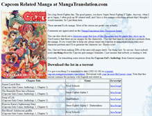 Tablet Screenshot of capcom.mangatranslation.com